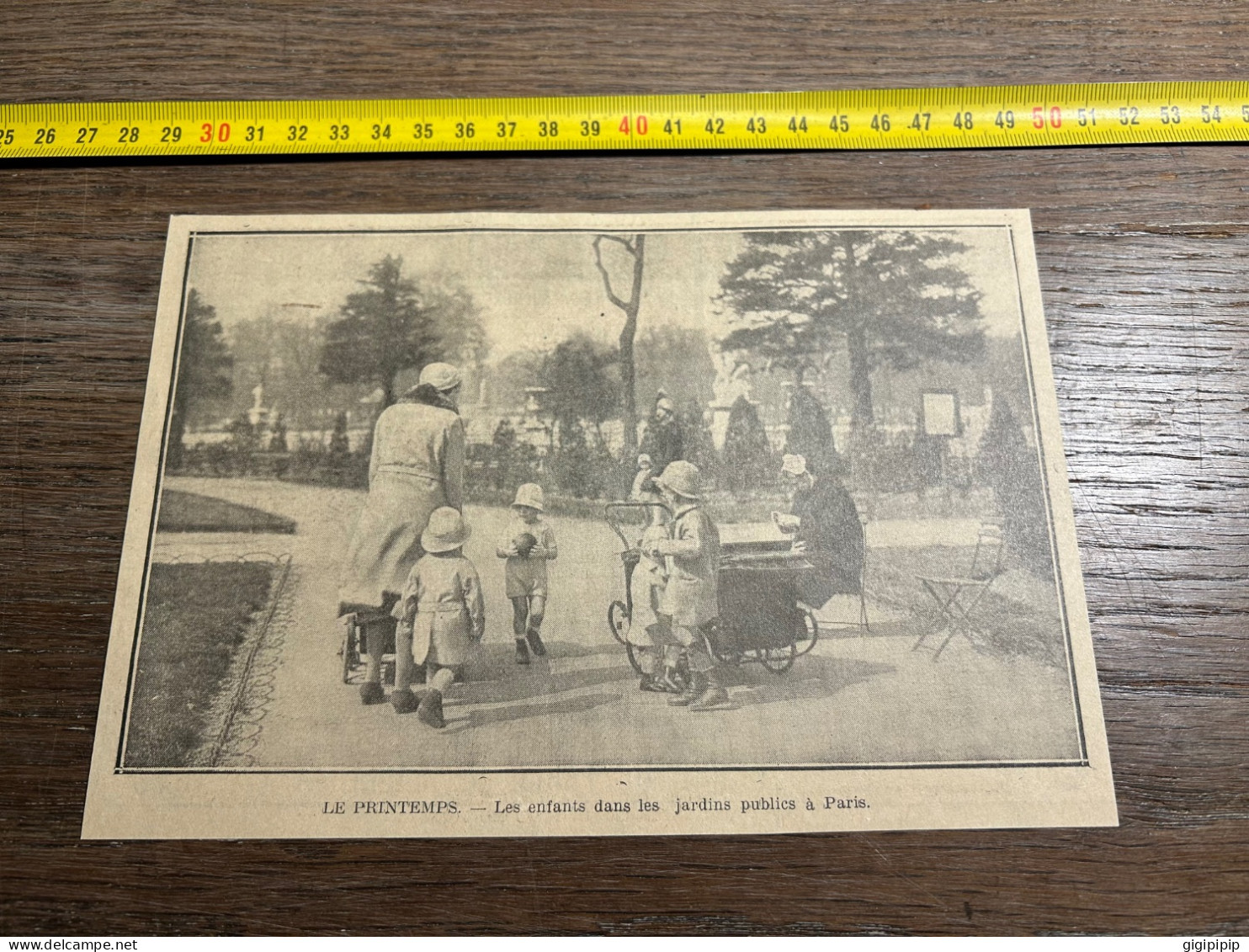 1930 GHI14 PRINTEMPS. - Les Enfants Dans Les Jardins Publics à Paris. - Collezioni