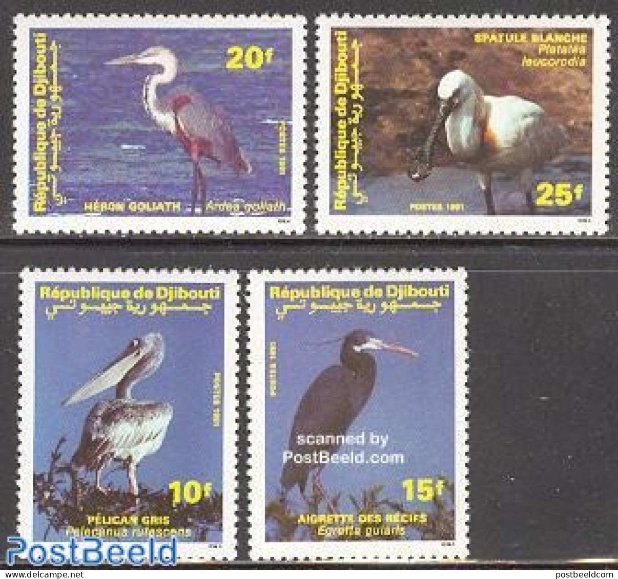 Djibouti 1991 Birds 4v, Mint NH, Nature - Birds - Gibuti (1977-...)