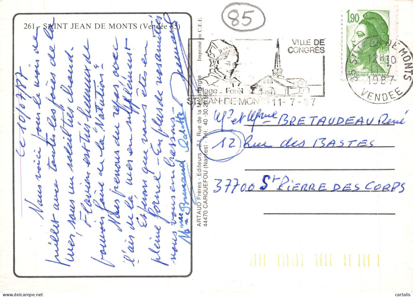 85-SAINT JEAN DE MONTS-N°4244-B/0375 - Saint Jean De Monts