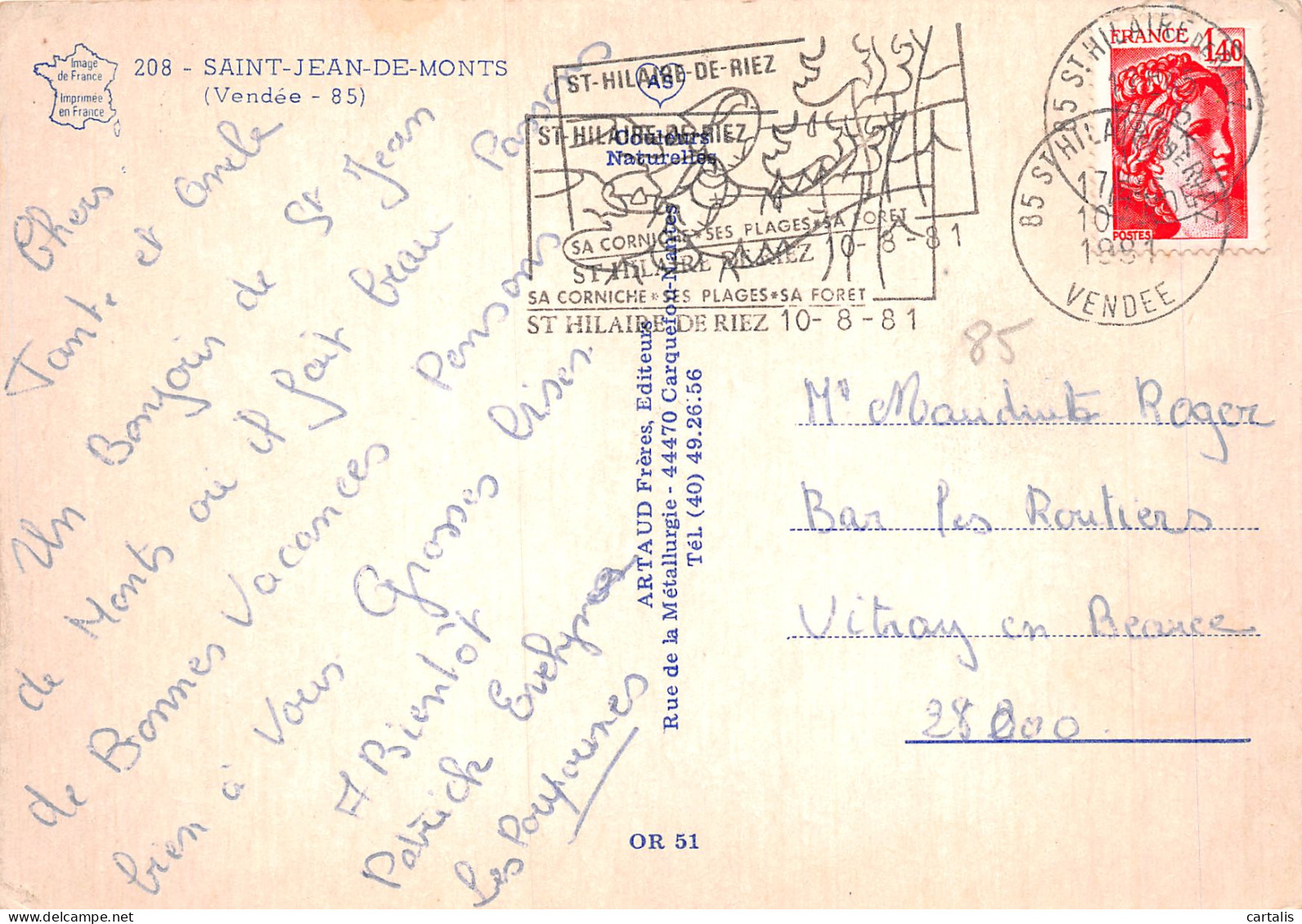 85-SAINT JEAN DE MONTS-N°4244-B/0151 - Saint Jean De Monts