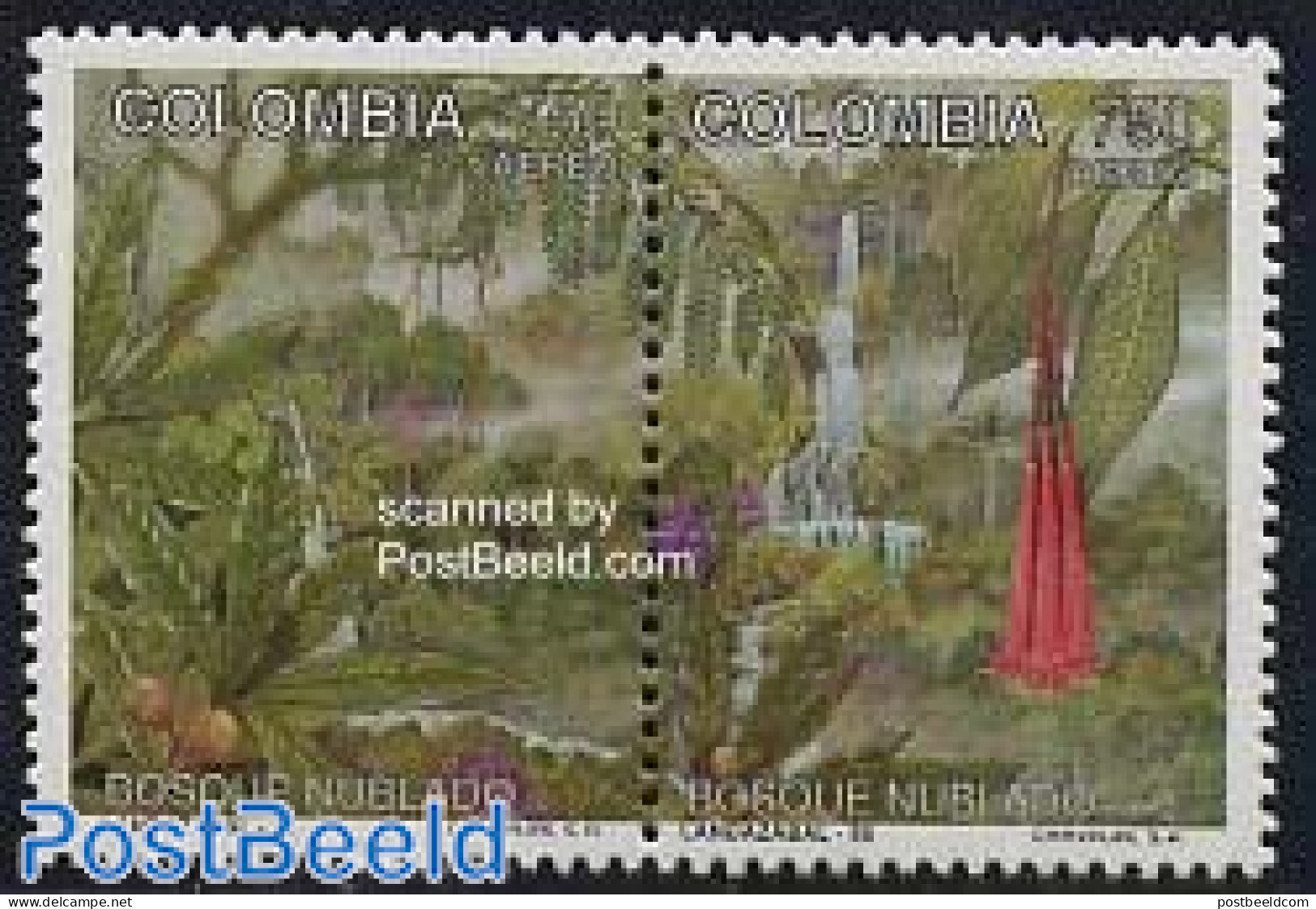 Colombia 1995 Rain Forest 2v [:], Mint NH, Nature - Trees & Forests - Rotary, Lions Club