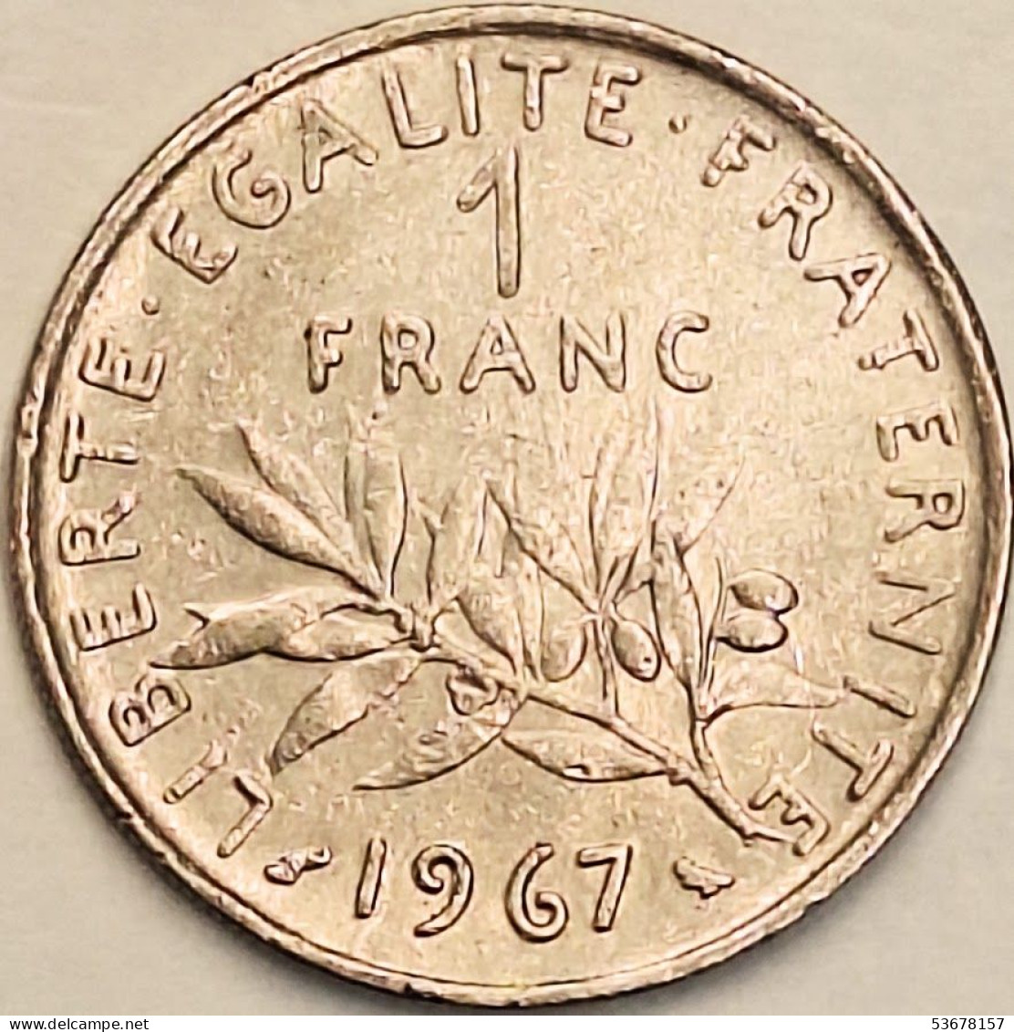 France - Franc 1967, KM# 925.1 (#4311) - 1 Franc