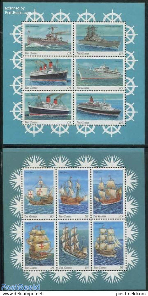 Gambia 1998 Ships 12v (2 M/s), Mint NH, Transport - Ships And Boats - Ships