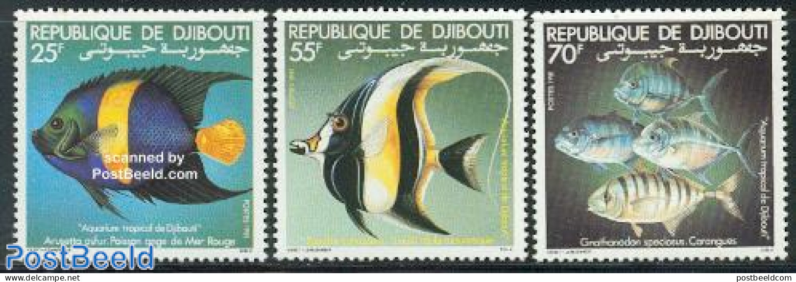Djibouti 1981 Aquarium 3v, Mint NH, Nature - Fish - Fische