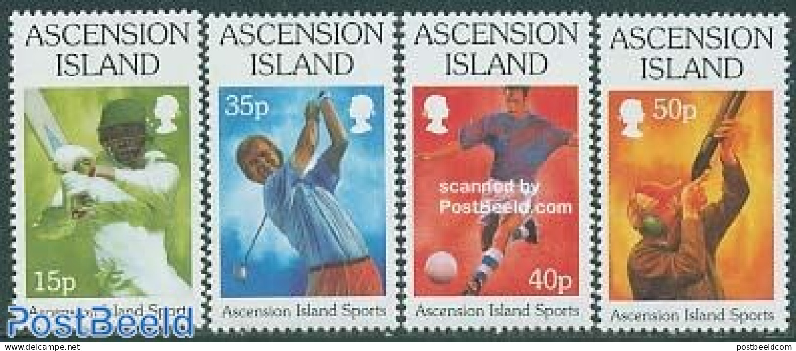 Ascension 1998 Sports 4v, Mint NH, Sport - Cricket - Football - Golf - Shooting Sports - Sport (other And Mixed) - Cricket