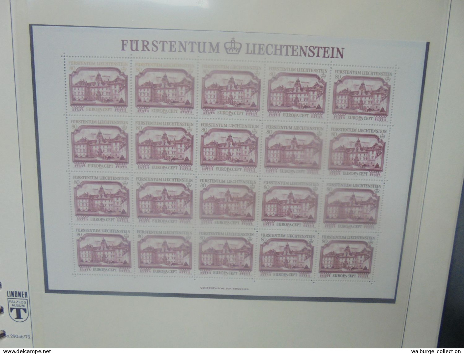 LIECHTENSTEIN 1963-1984 TRES BELLE COLLECTION NEUVE** Album "Lindner" A SAISIR !  (4390) 2 KILOS 700