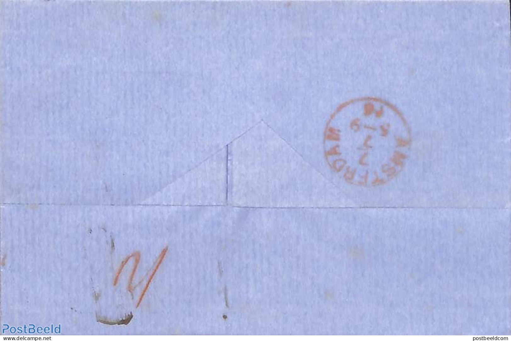 Netherlands 1866 Folding Cover From ZWOLLE To Amsterdam, Postal History - Cartas & Documentos
