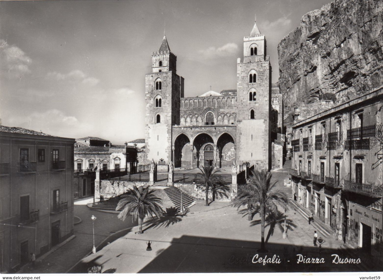 CEFALÚ-PALERMO-3 CARTOLINE VERA FOTOGRAFIA-NON VIAGGIATE-1950-1958 - Palermo