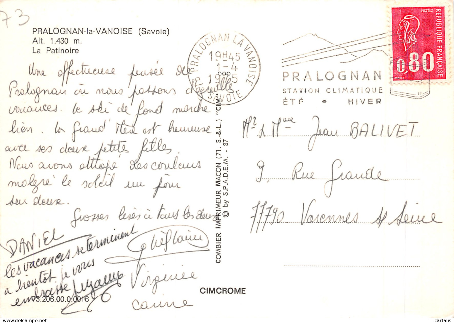 73-PRALOGNAN LA VANOISE-N°4246-C/0299 - Pralognan-la-Vanoise