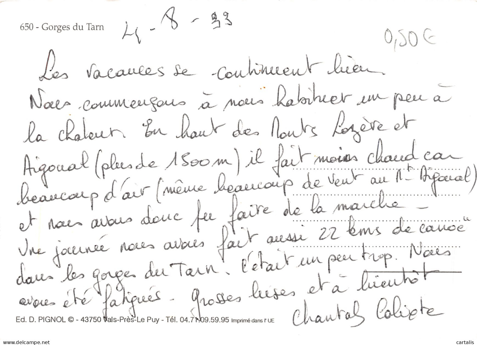 48-LES GORGES DU TARN-N°4246-C/0231 - Autres & Non Classés