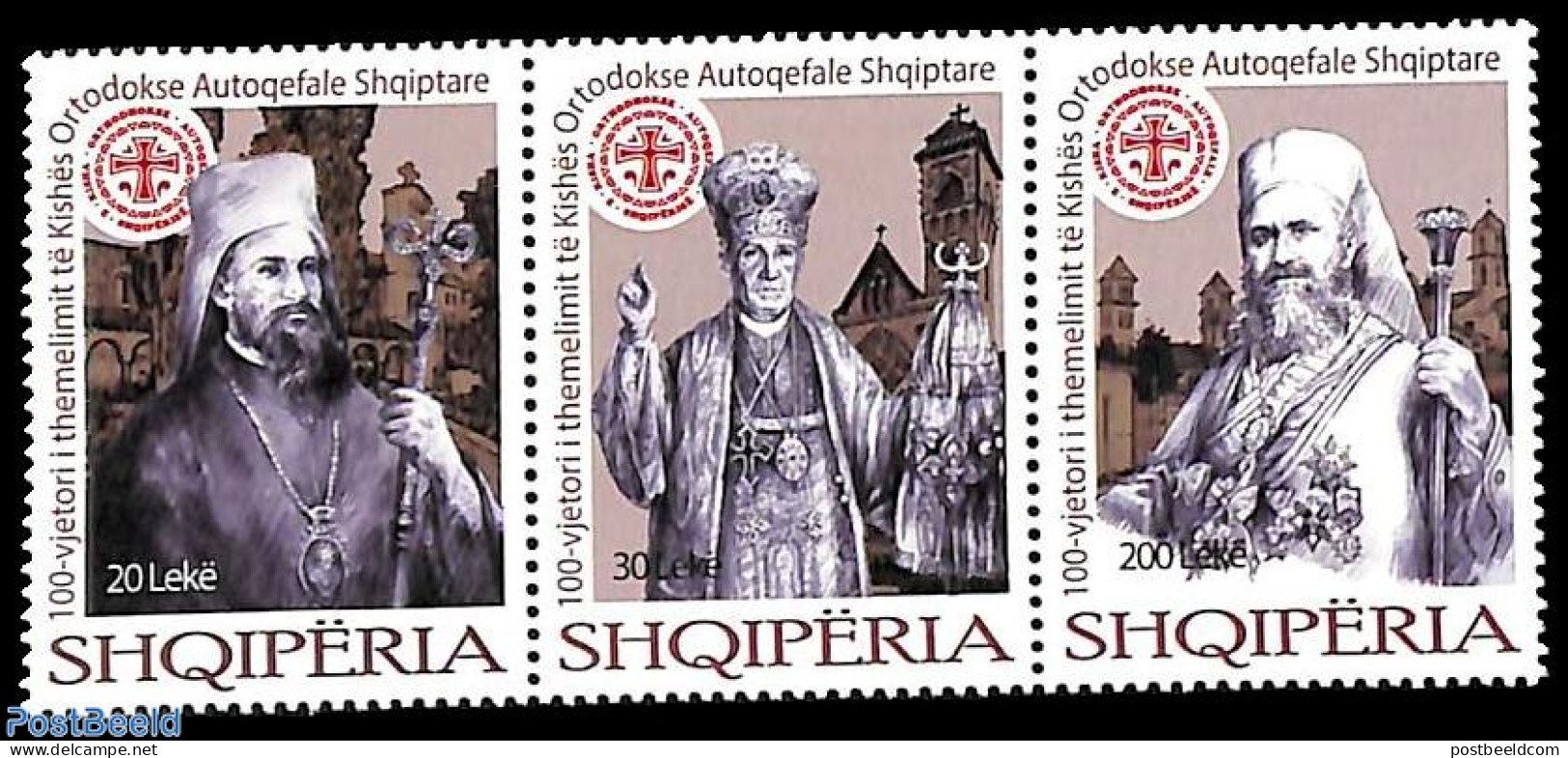 Albania 2022 Orthodox Church 3v [::], Mint NH, Religion - Religion - Albanië