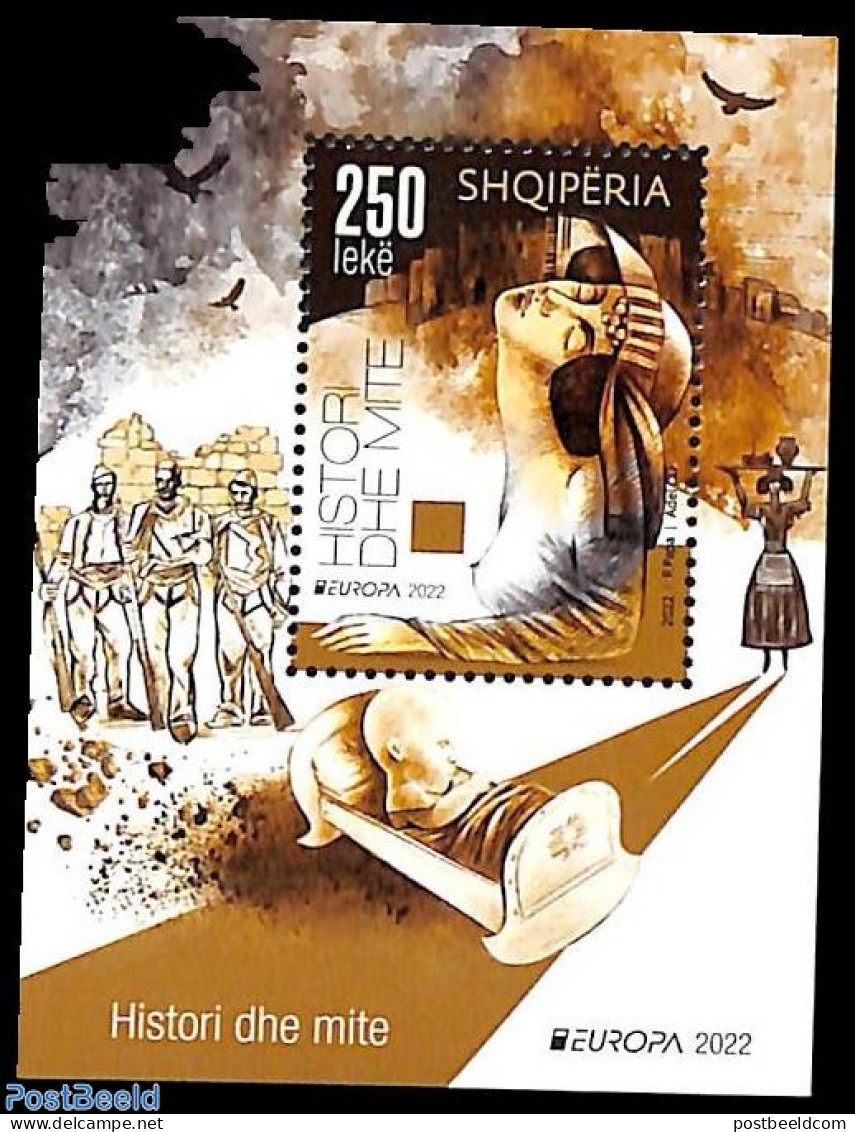 Albania 2022 Europa, Myths & Legends S/s, Mint NH, History - Europa (cept) - Art - Fairytales - Contes, Fables & Légendes