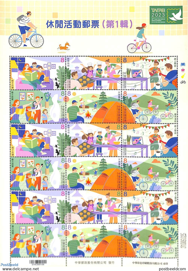 Taiwan 2023 Freetime M/s, Mint NH, Sport - Various - Cycling - Tourism - Ciclismo