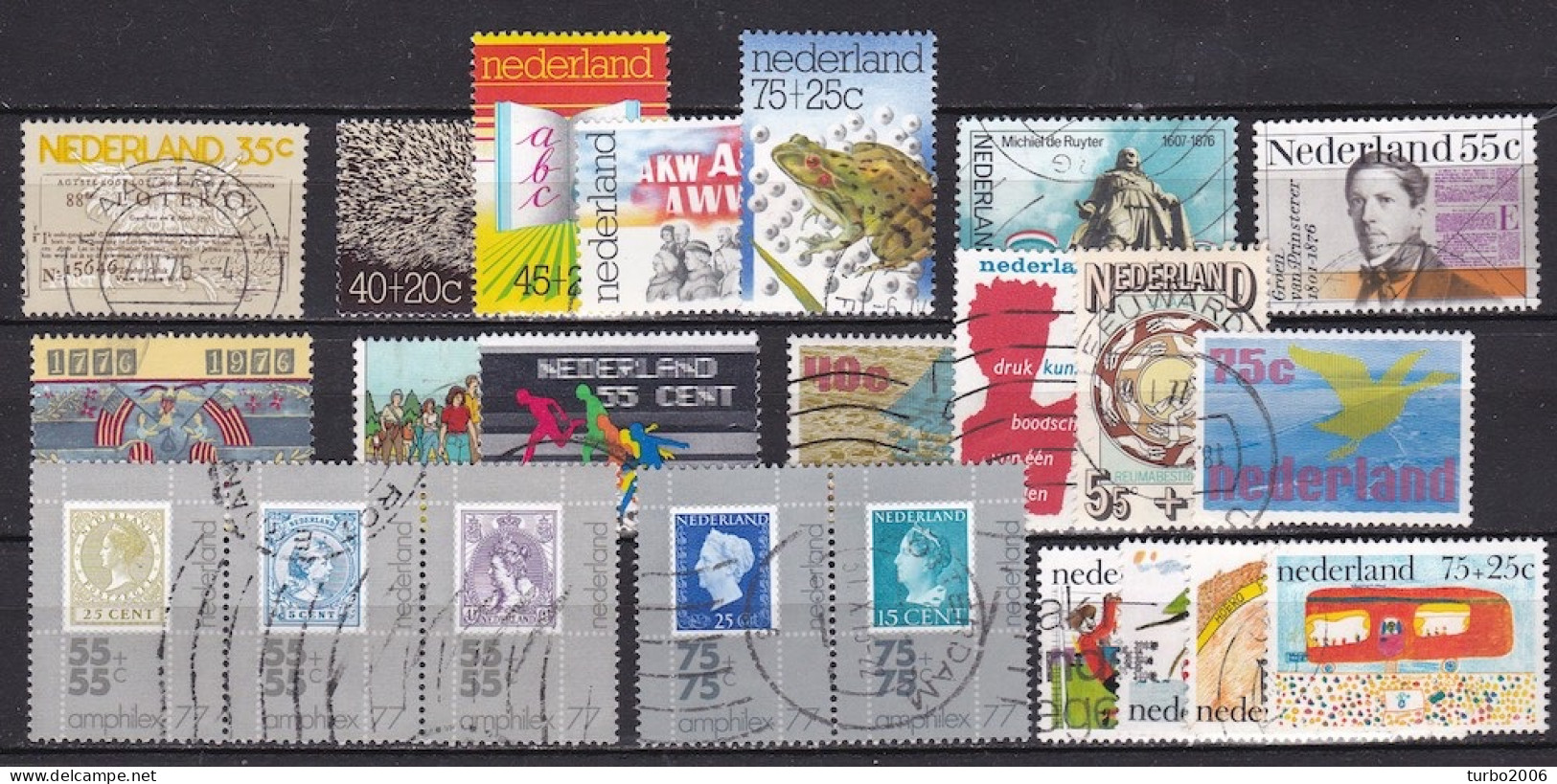 Nederland : 1976 Complete Gestempelde Jaargang Zonder Blok NVPH 1084 / 1106 - Annate Complete