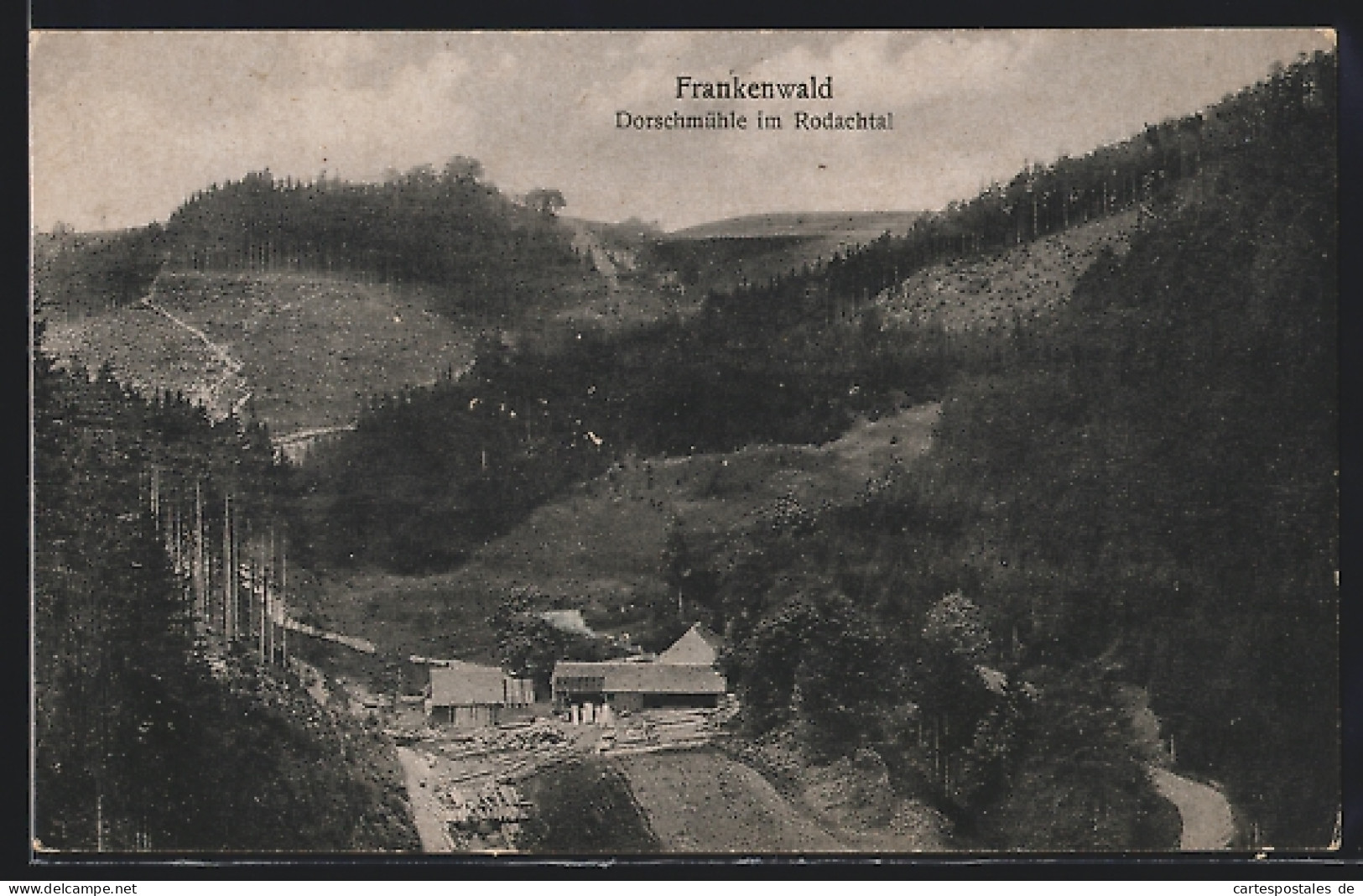 AK Rodachtal /Frankenwald, Dorschmühle Mit Holzstämmen  - Bad Rodach