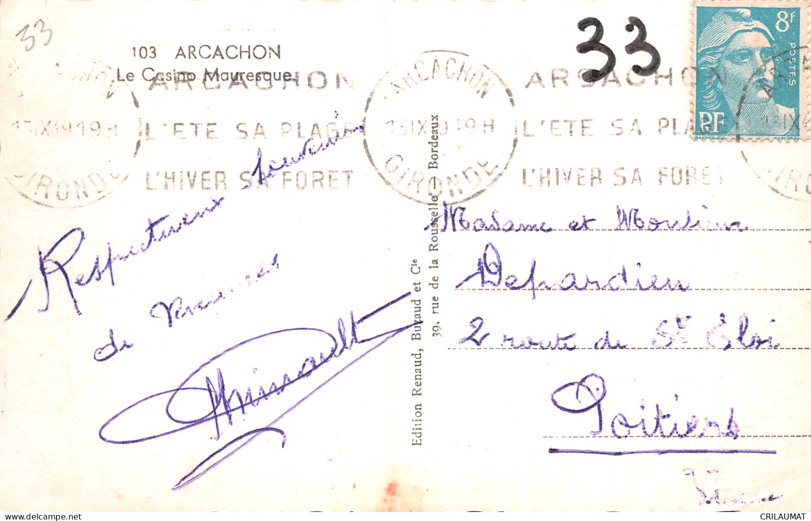 33-ARCACHON-N°T5054-E/0023 - Arcachon