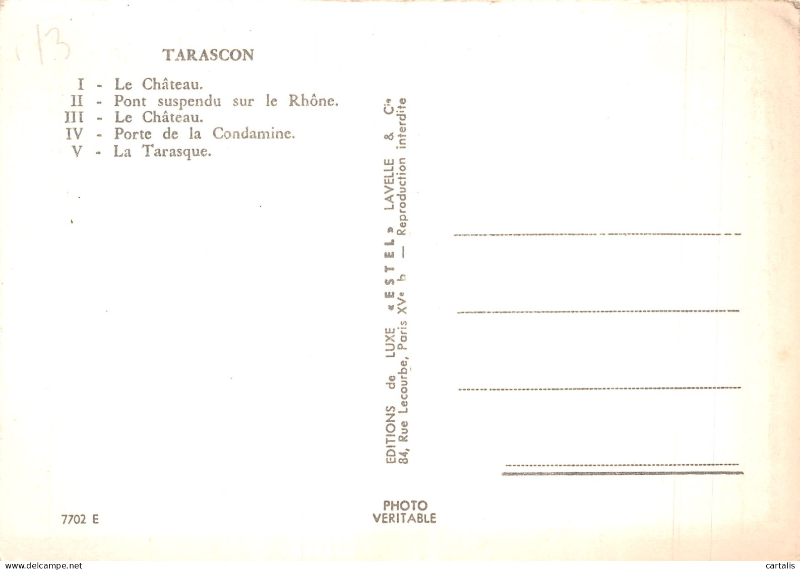 13-TARASCON-N°4247-B/0395 - Tarascon