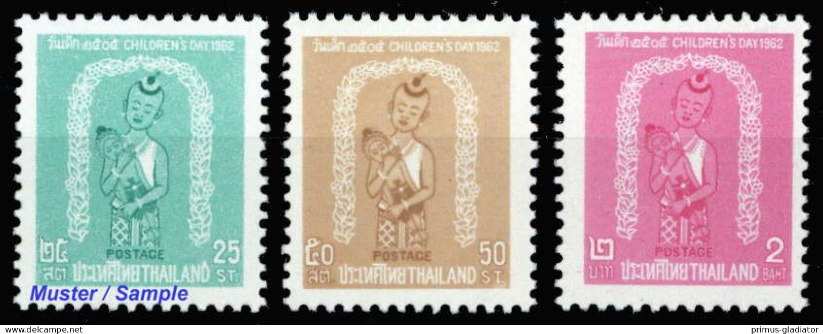 1962, Thailand, 395-97, ** - Thaïlande