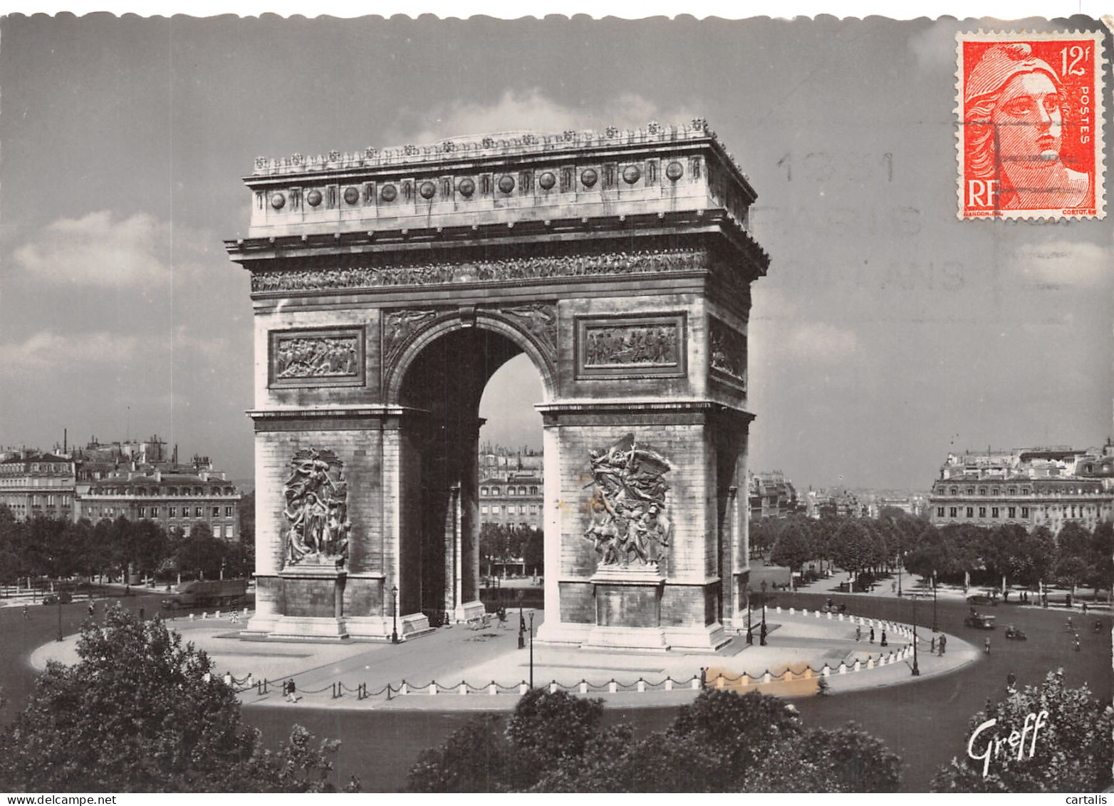 75-PARIS ARC DE TRIOMPHE-N°4248-A/0315 - Arc De Triomphe