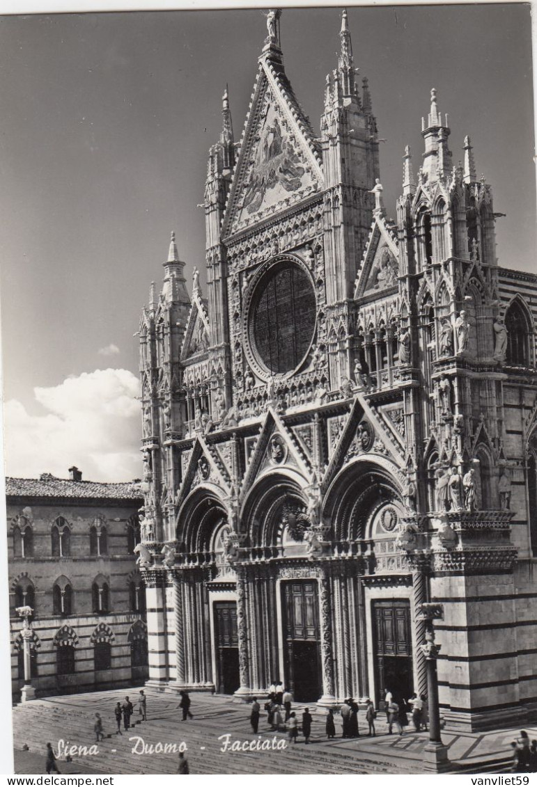 SIENA-3 CARTOLINE VERA FOTOGRAFIA-UNA VIAGGIATA IL 12-8-1963 - Siena