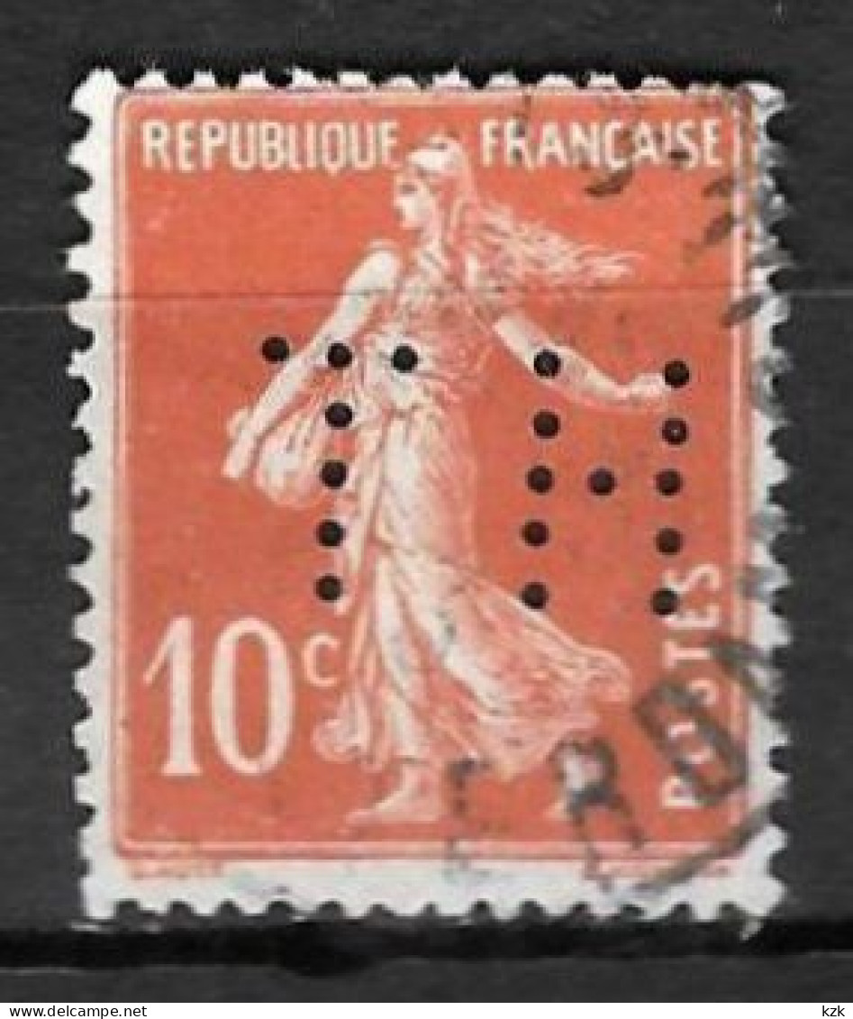 824	N°	138	Perforé	-	HT 78	-	SOCIETE THOMSON - Used Stamps