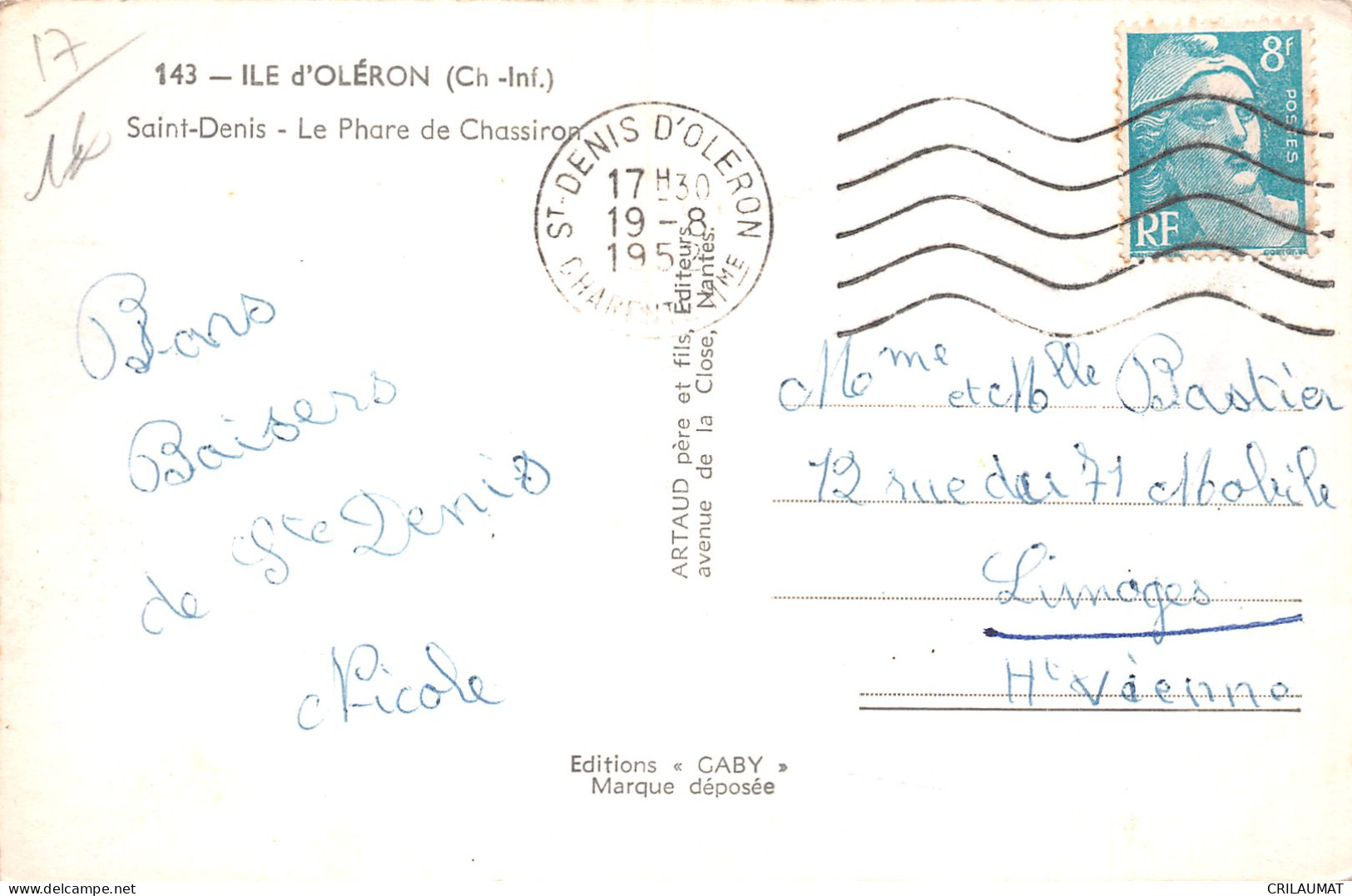 17-ILE D OLERON SAINT DENIS LE PHARE DE CHASSIRON-N°T5056-B/0007 - Ile D'Oléron