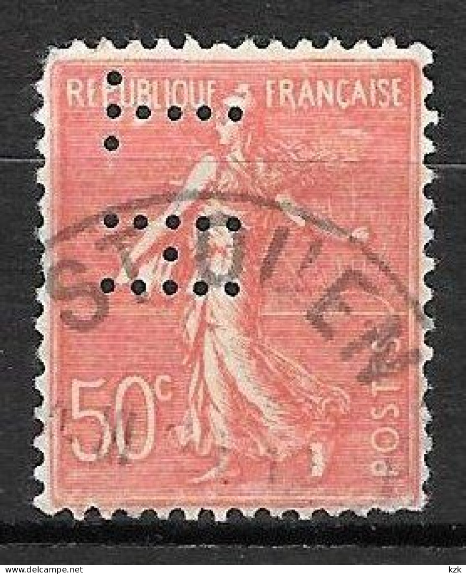 826	N°	199	Perforé	-	HT 78	-	SOCIETE THOMSON - Used Stamps