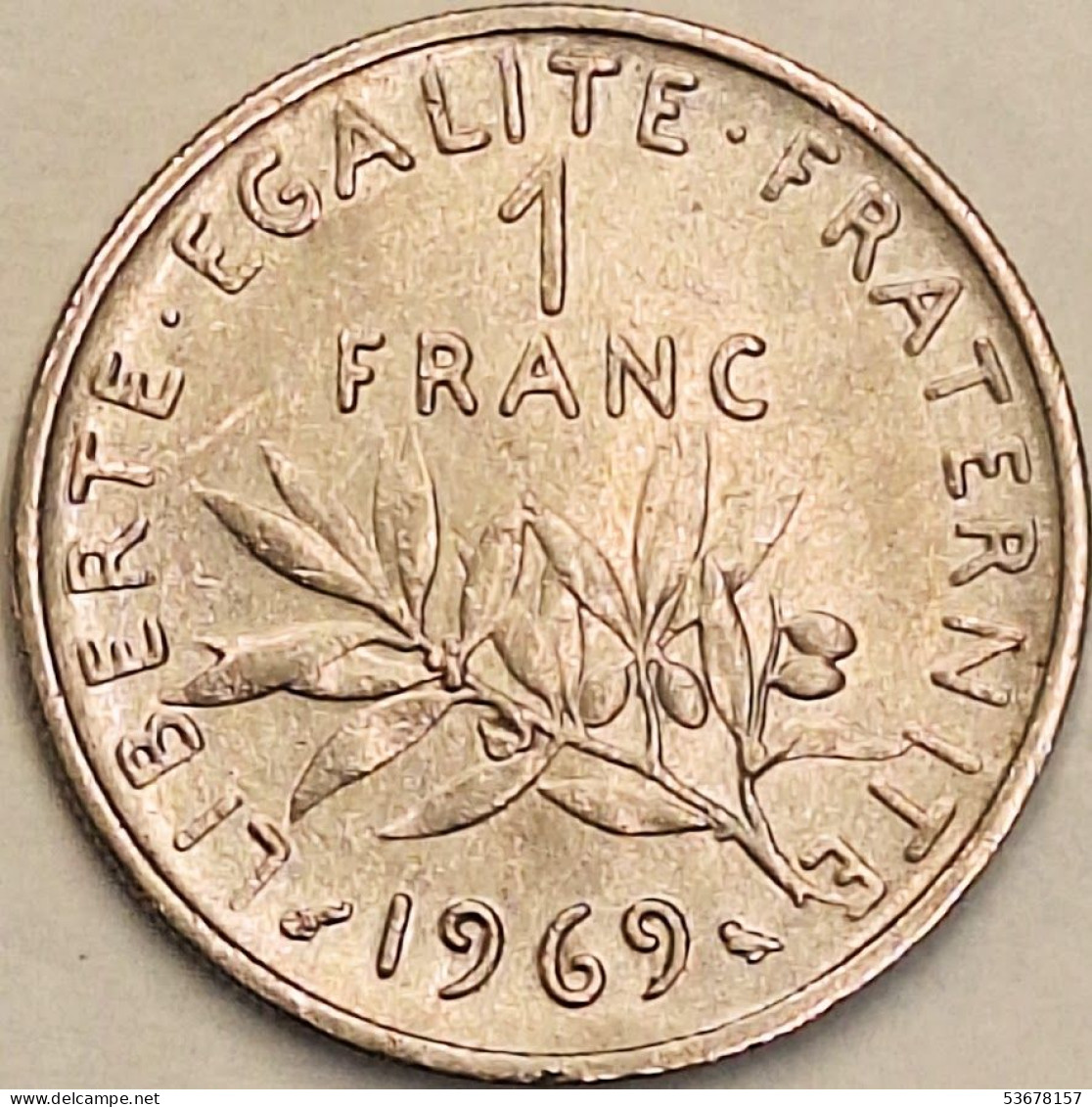 France - Franc 1969, KM# 925.1 (#4313) - 1 Franc