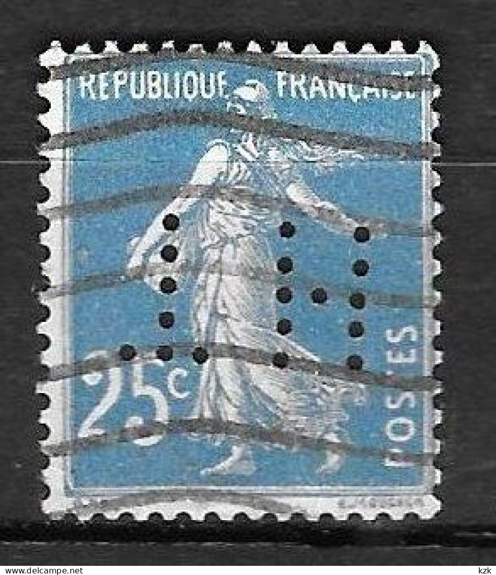 827	N°	140	Perforé	-	HT 78	-	SOCIETE THOMSON - Used Stamps