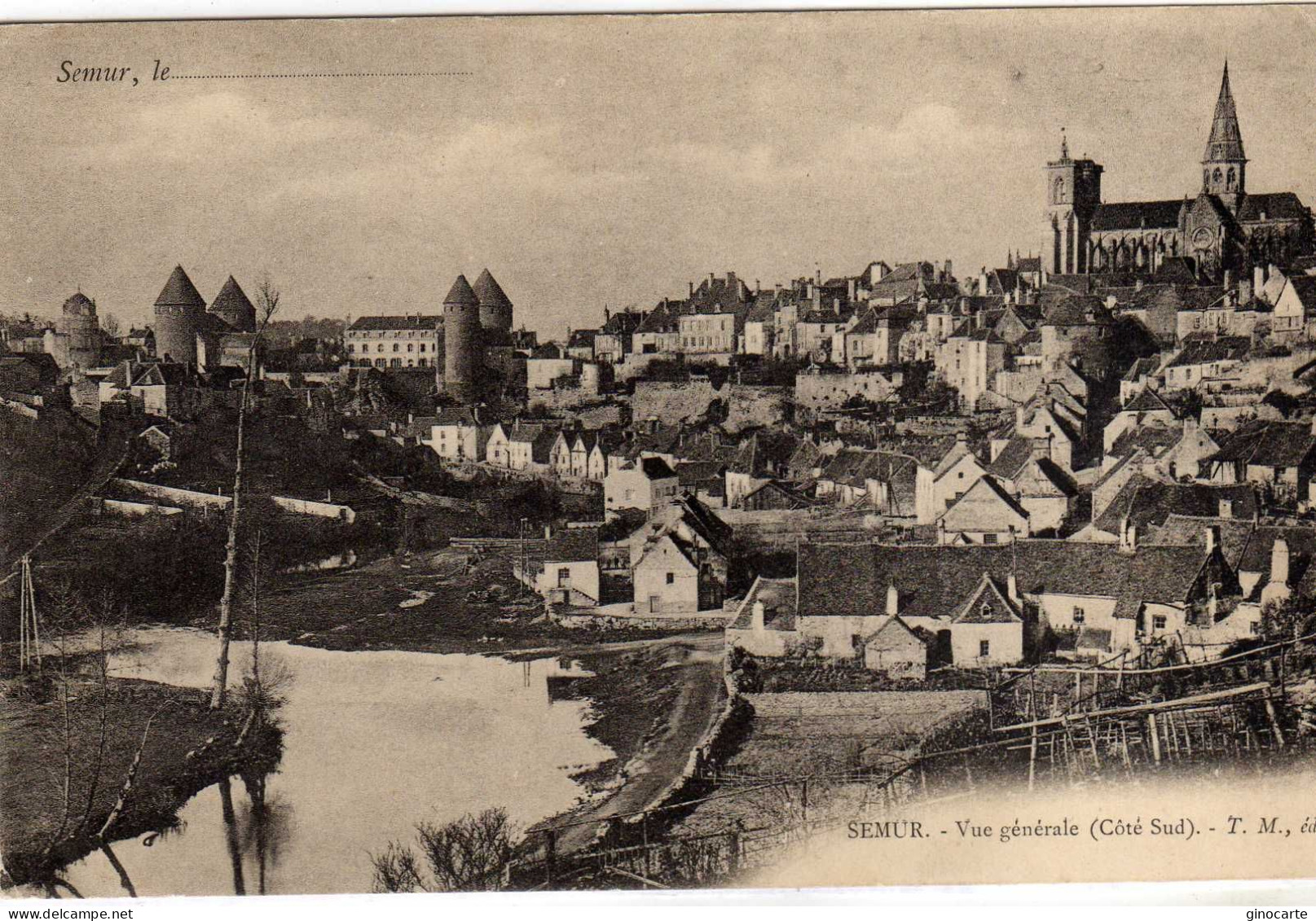 Semur En Auxois Vue Generale - Semur