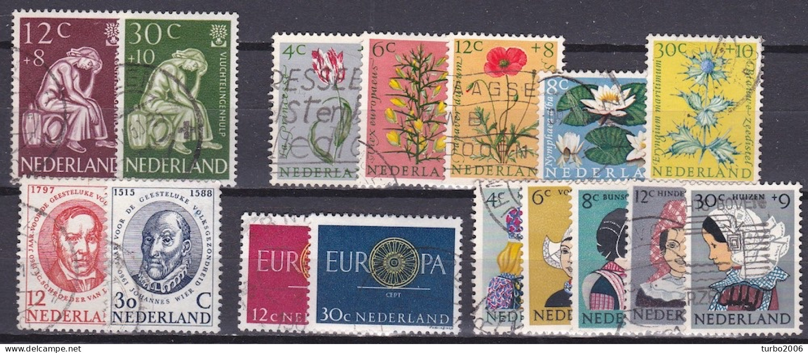 Nederland 1960 Complete Gestempelde Jaargang NVPH 736 / 751 - Años Completos