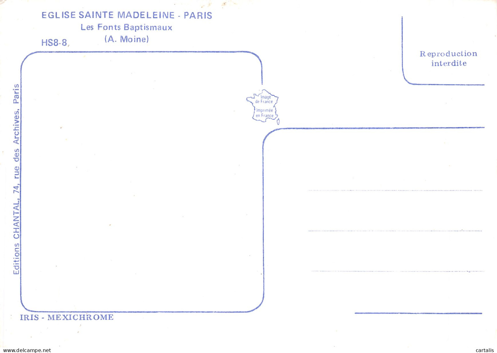 75-PARIS EGLISE SAINTE MADELEINE-N°4250-B/0017 - Eglises
