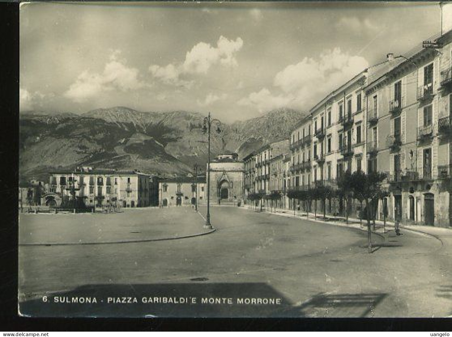 AB510 SULMONA - PIAZZA GARIBALDI E MONTE MORRONE - Autres & Non Classés