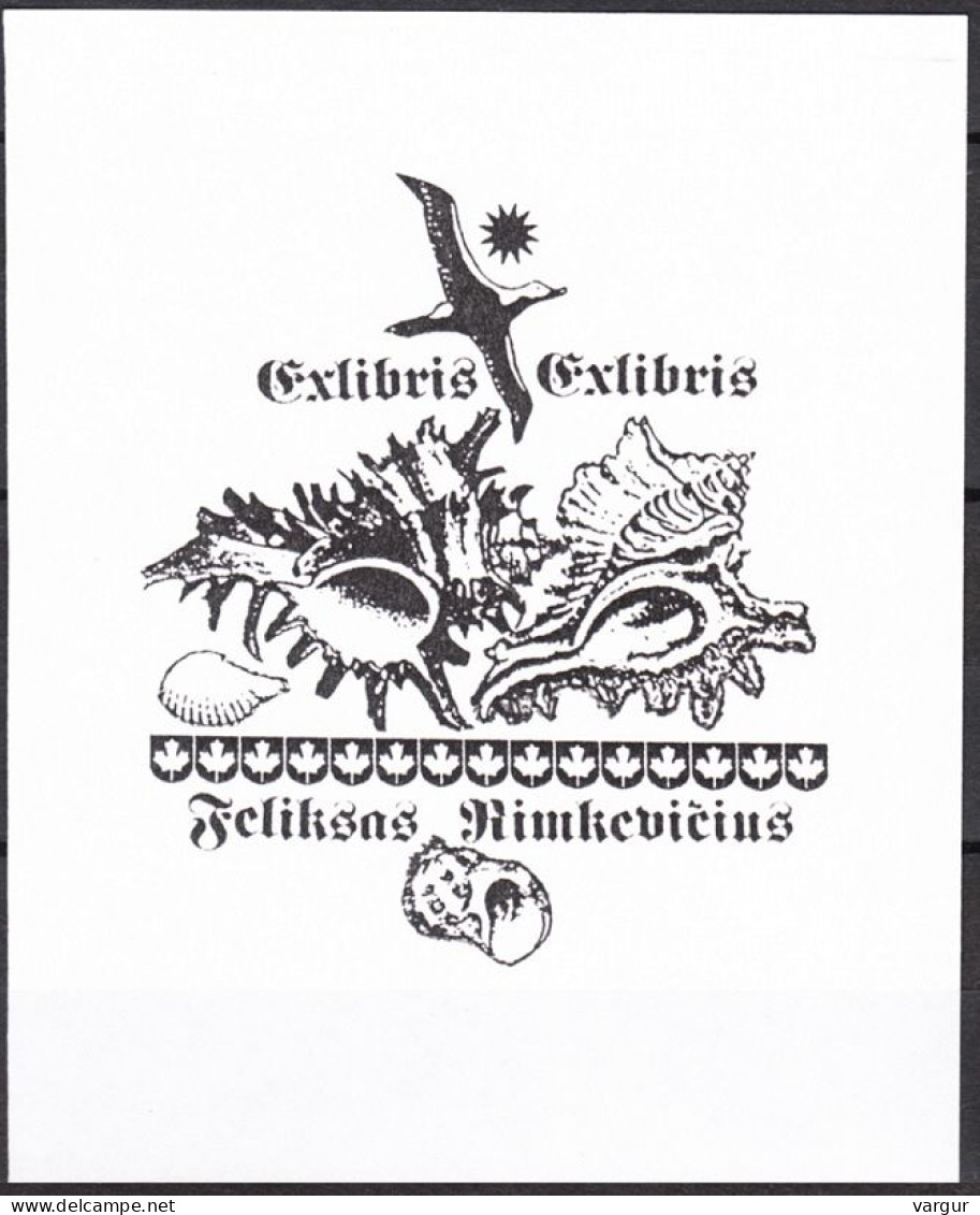 EXLIBRIS / Bookplate LITHUANIA Sapiro For F. Rimkevicius - Ex-Libris