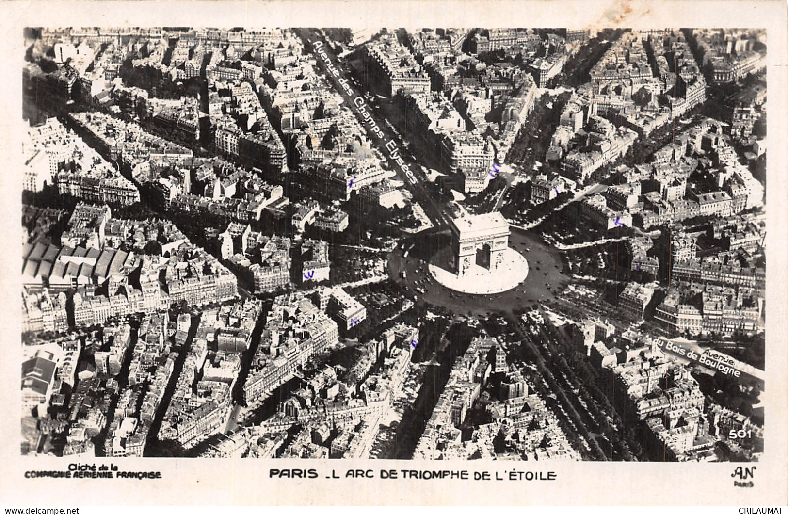 75-PARIS L ARC DE TRIOMPHE DE L ETOILE-N°T5057-C/0115 - Arc De Triomphe