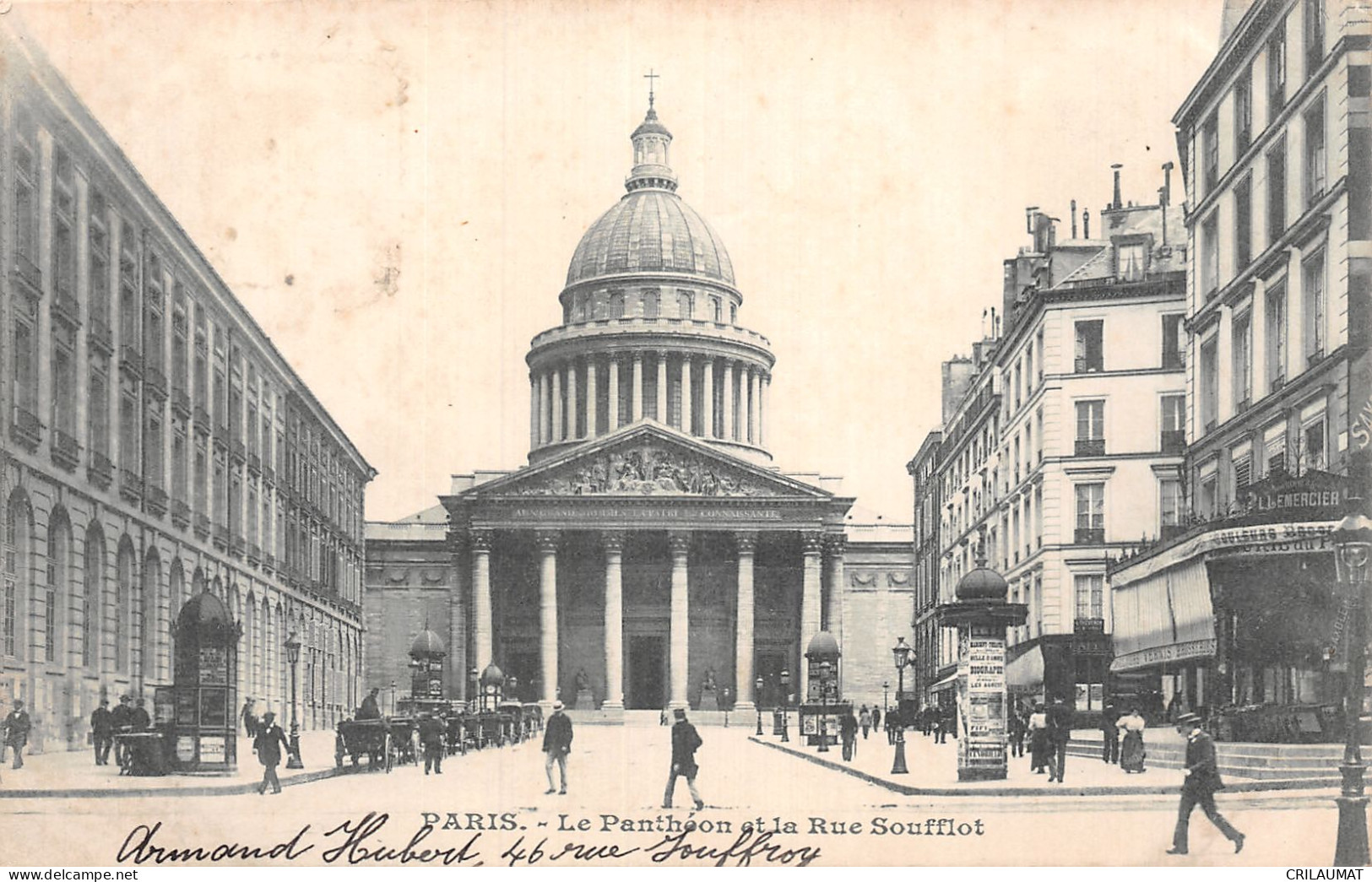 75-PARIS LE PANTHEON ET LA RUE SOUFFLOT-N°T5057-C/0009 - Panthéon