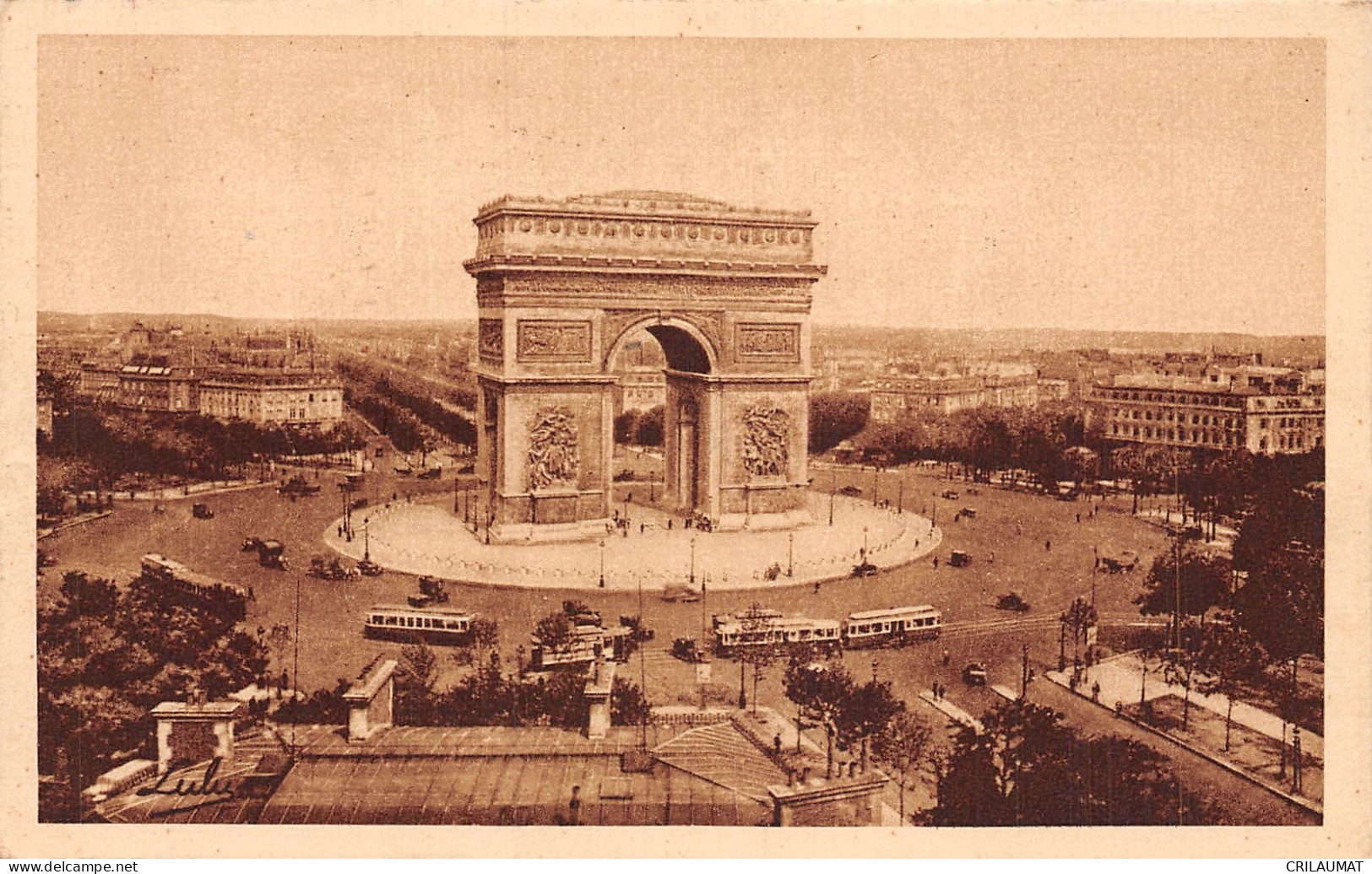 75-PARIS ARC DE TRIOMPHE DE L ETOILE-N°T5057-B/0375 - Arc De Triomphe