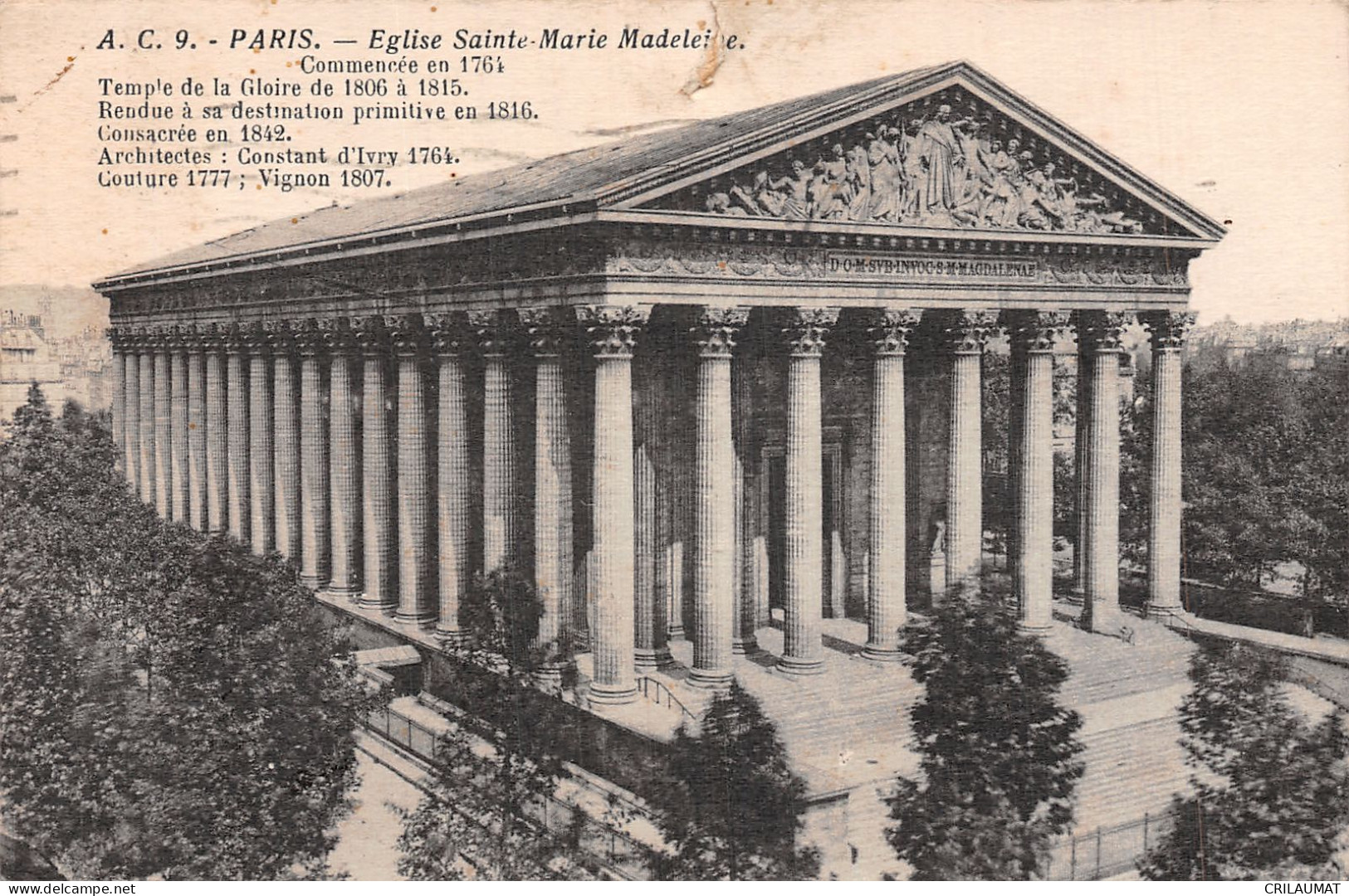 75-PARIS EGLISE SAINTE MARIE MADELEINE-N°T5057-B/0379 - Kerken