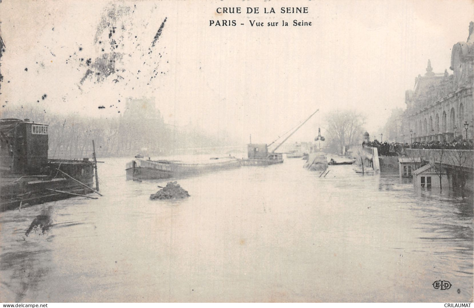 75-PARIS CRUE DE LA SEINE-N°T5057-B/0311 - Inondations De 1910