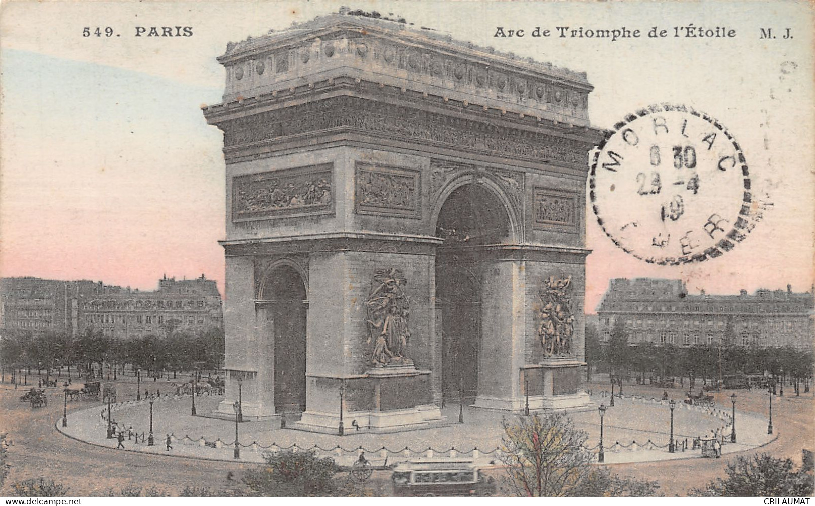 75-PARIS ARC DE TRIOMPHE DE L ETOILE-N°T5057-B/0255 - Arc De Triomphe