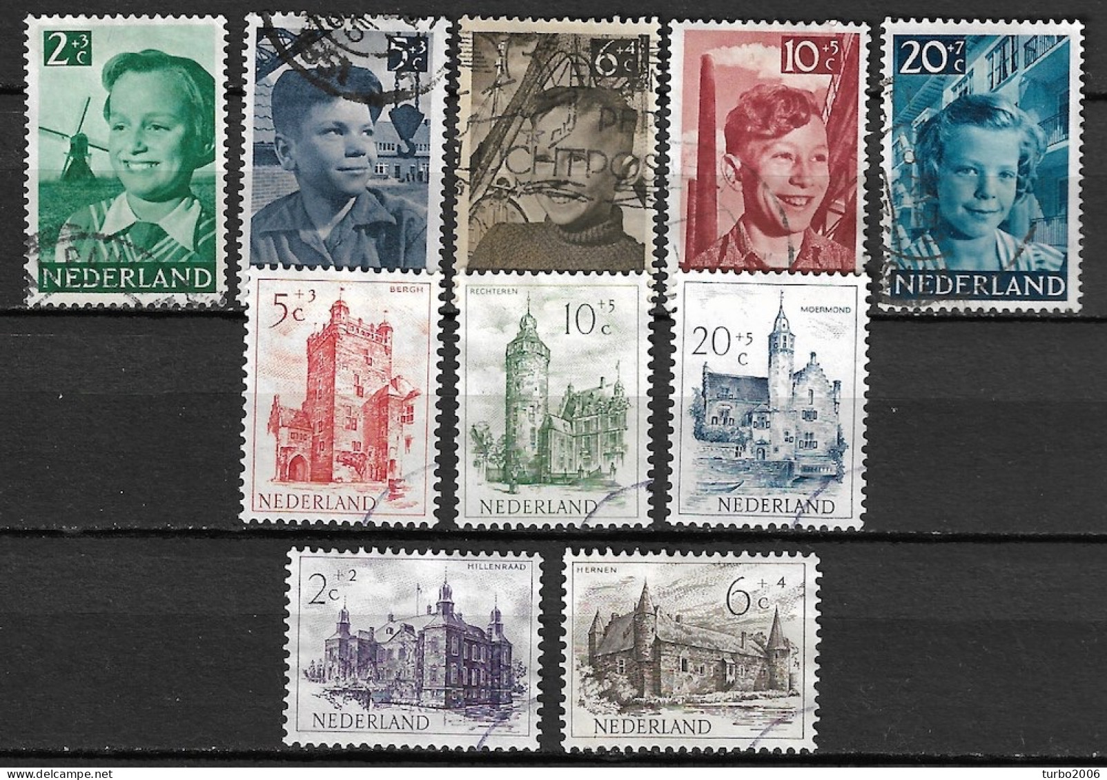 Nederland 1951 Complete Gestempelde Jaargang NVPH 568 / 577 - Annate Complete