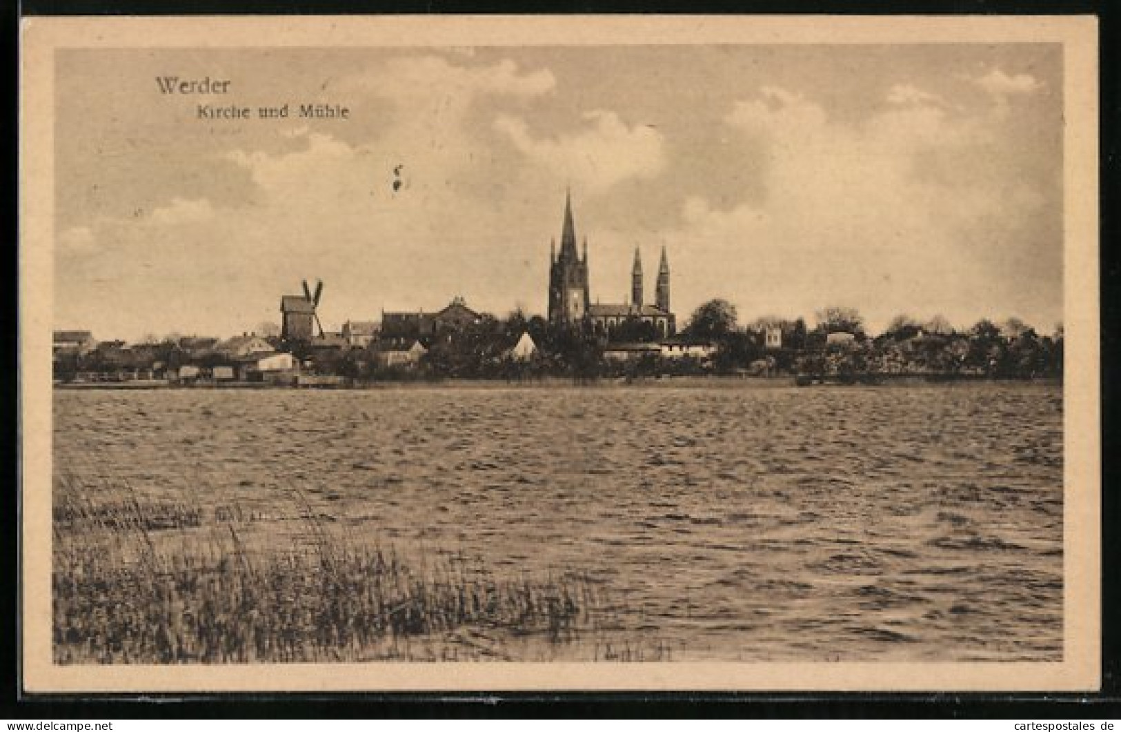 AK Werder, Kirche Und Mühle  - Werder