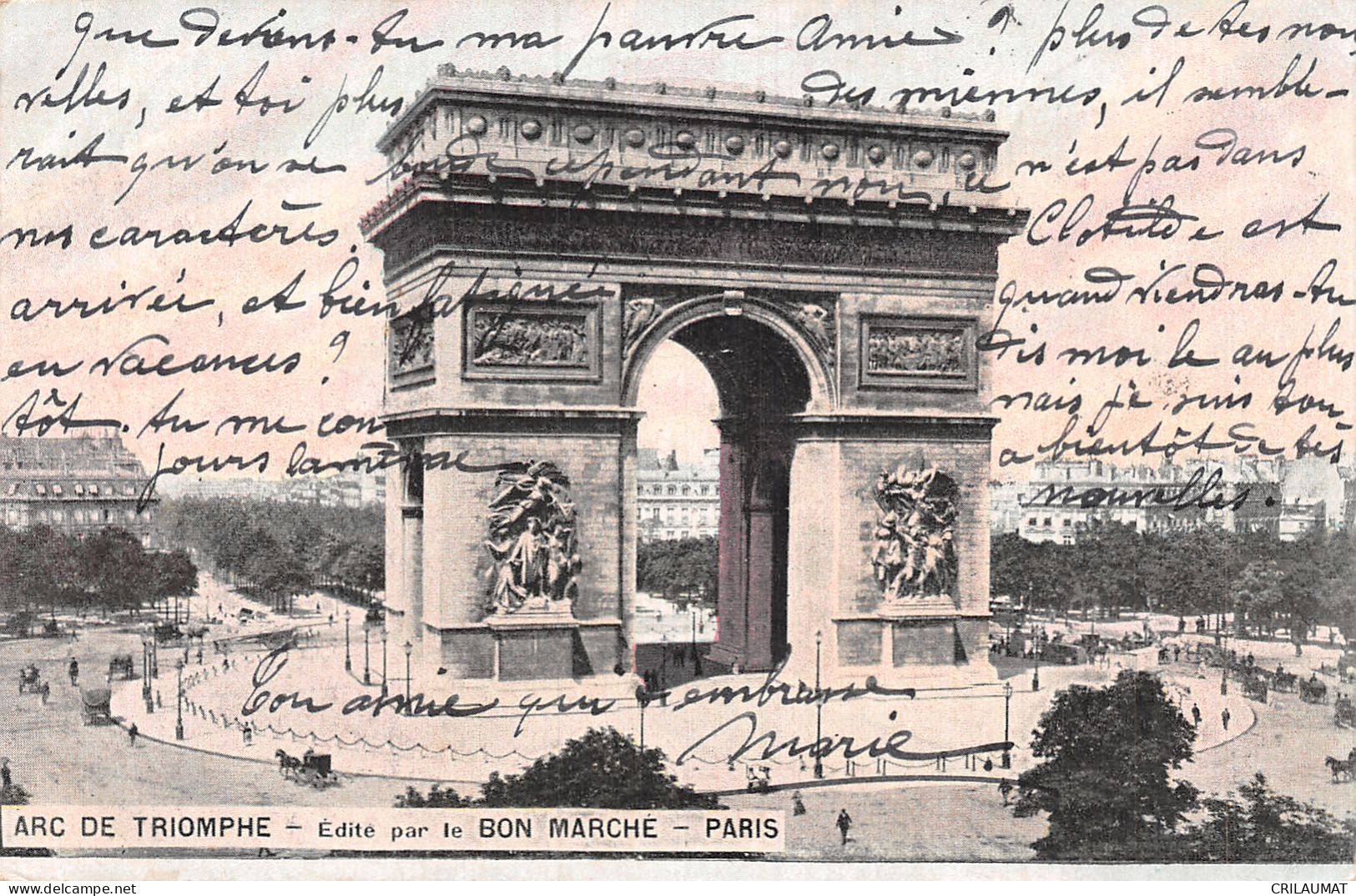 75-PARIS ARC DE TRIOMPHE-N°T5057-D/0383 - Arc De Triomphe