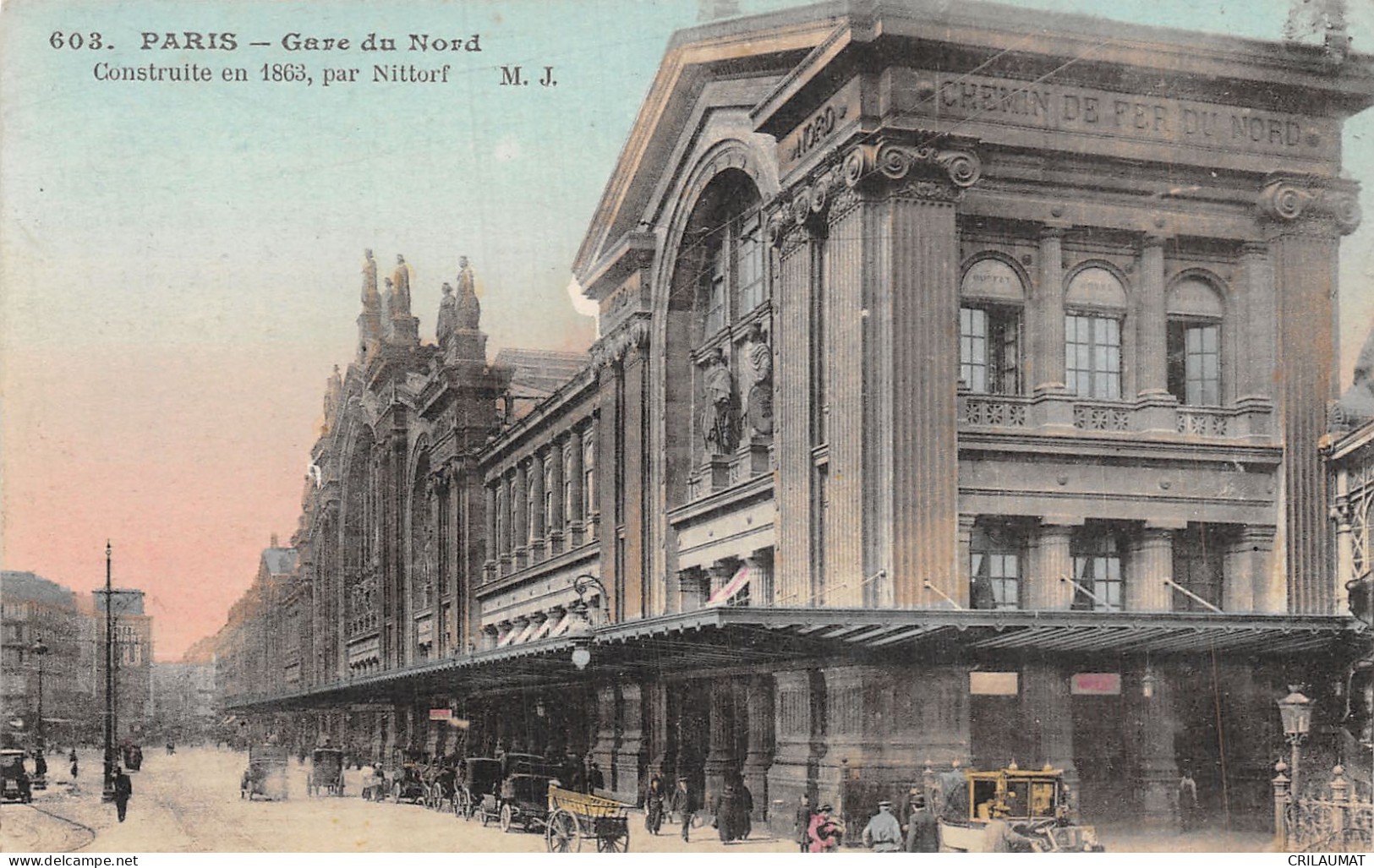 75-PARIS LA GARE DU NORD-N°T5057-D/0305 - Metro, Estaciones