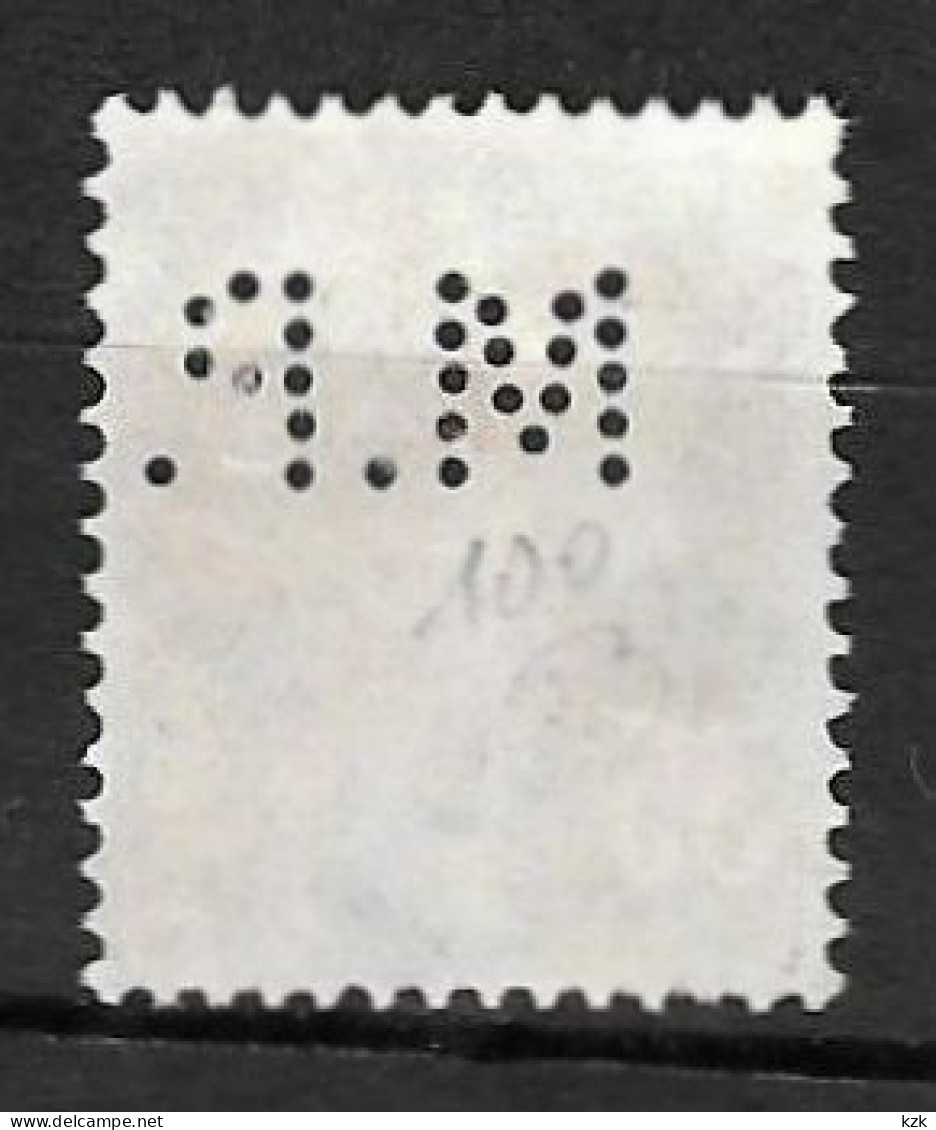 837	N°	142	Perforé	-	MP 100	-	Vve. MORIN PONS - Used Stamps