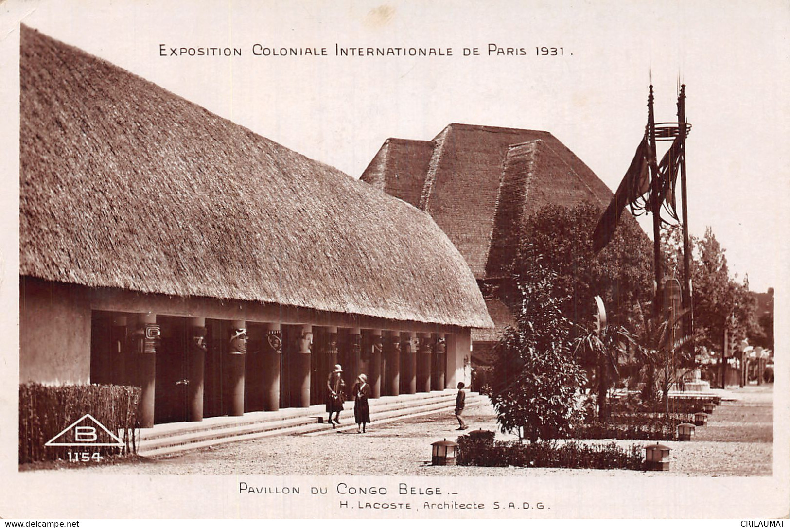 75-PARIS EXPO COLONIALE INTERNATIONALE 1931 PAVILLON DU CONGO BELGE-N°T5057-D/0053 - Expositions