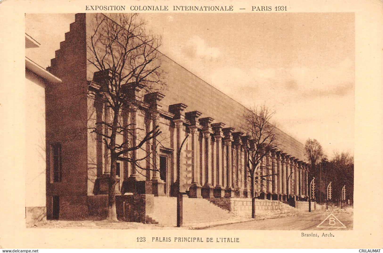 75-PARIS EXPO COLONIALE INTERNATIONALE 1931 PALAIS DE L Italie-N°T5057-D/0037 - Expositions