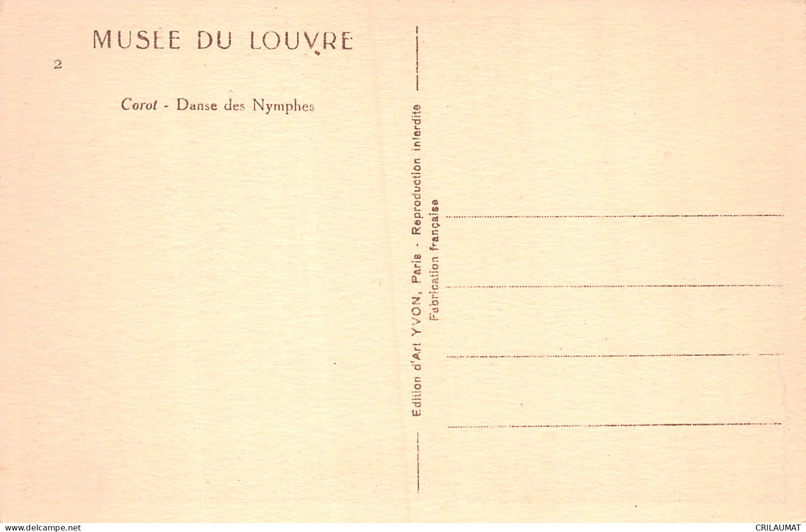 75-PARIS MUSEE DU LOUVRE COROT-N°T5057-C/0223 - Musea