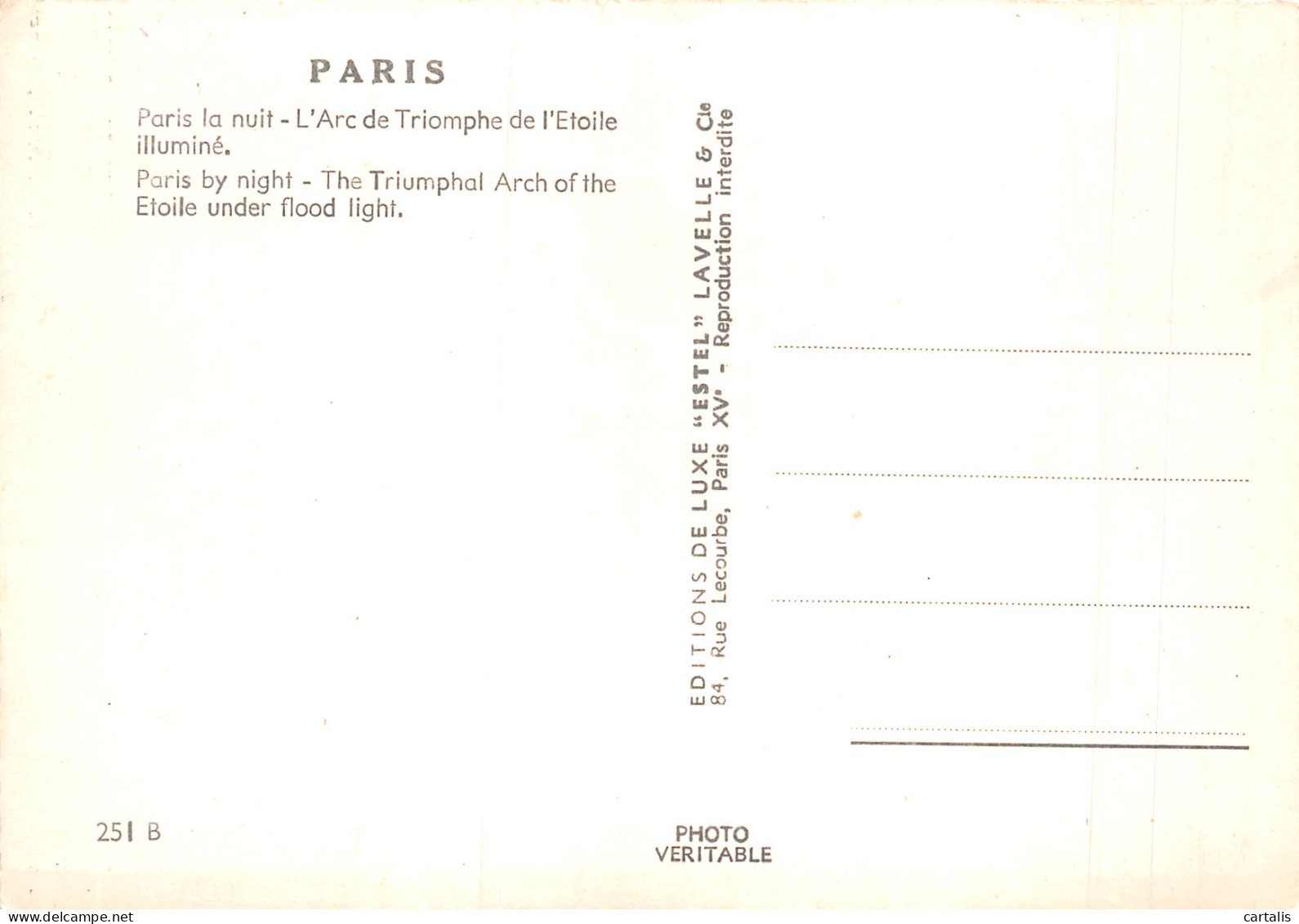 75-PARIS ARC DE TRIOMPHE-N°4252-A/0301 - Arc De Triomphe