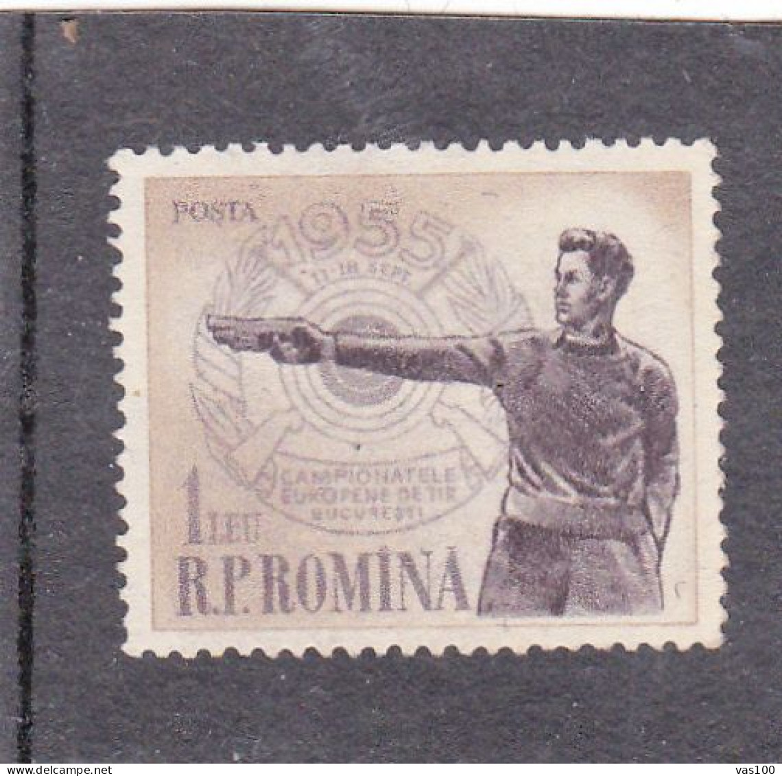 - SPORT - European Shooting Games,1955,MI. 1535, MNH**, ROMANIA. - Nuovi